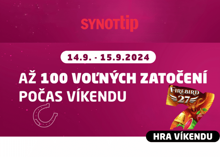 Synottip hra vikendu