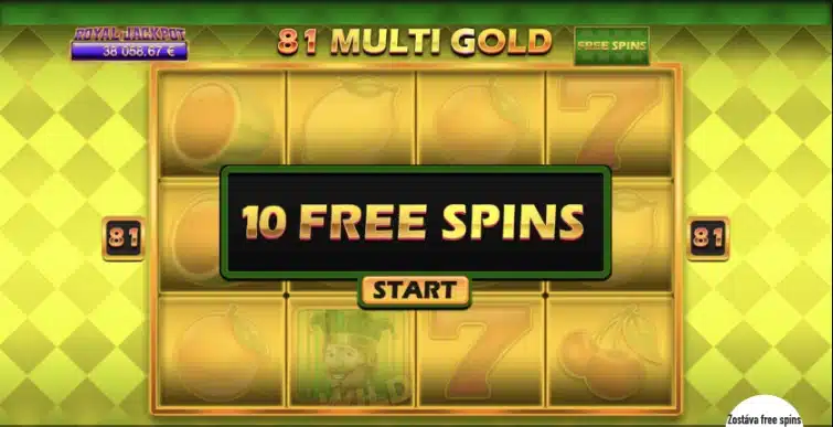 81 Multi Gold Free spiny