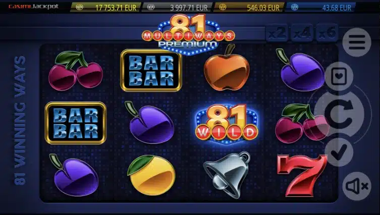 Ukážka automatu 81 Multiways Premium