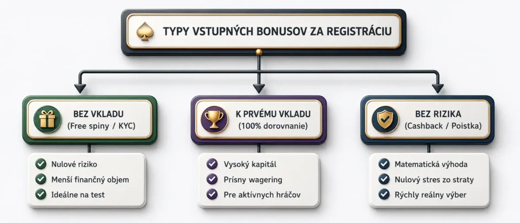 typy vstupných bonusov