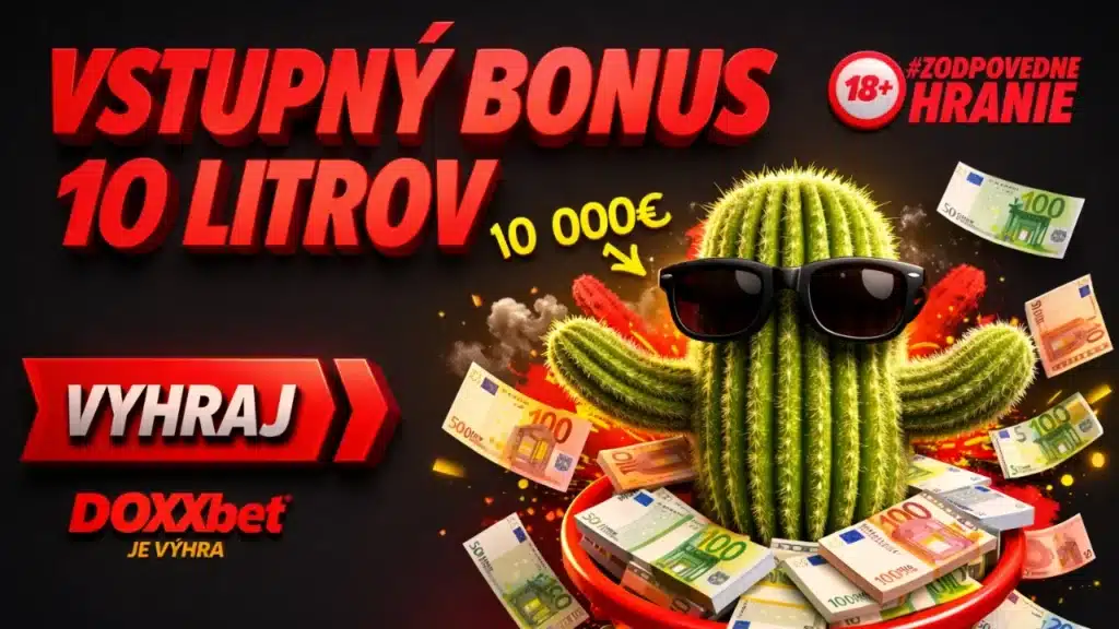 Doxxbet vstupný bonus 10 000 eur