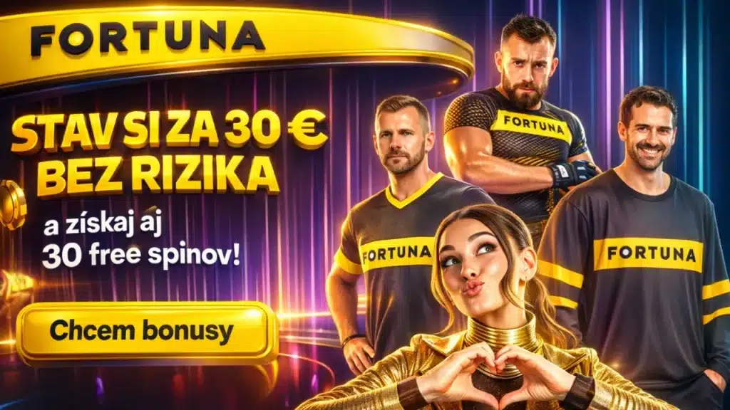 Stávka bez rizika 30 eur + 30 free spiny